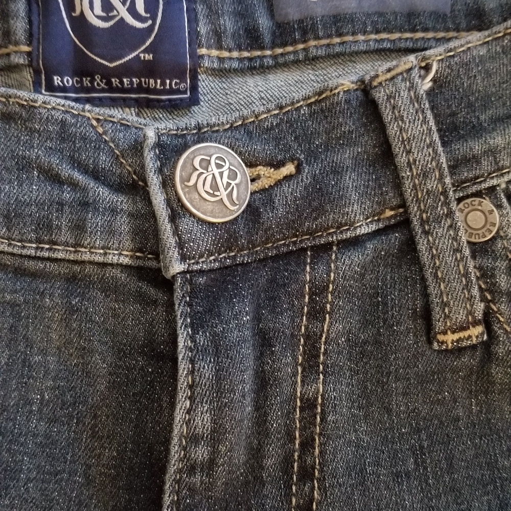 Men's Rock & Republic straight leg Jean's Size 30×32. Excellent condition - Picture 3 of 8